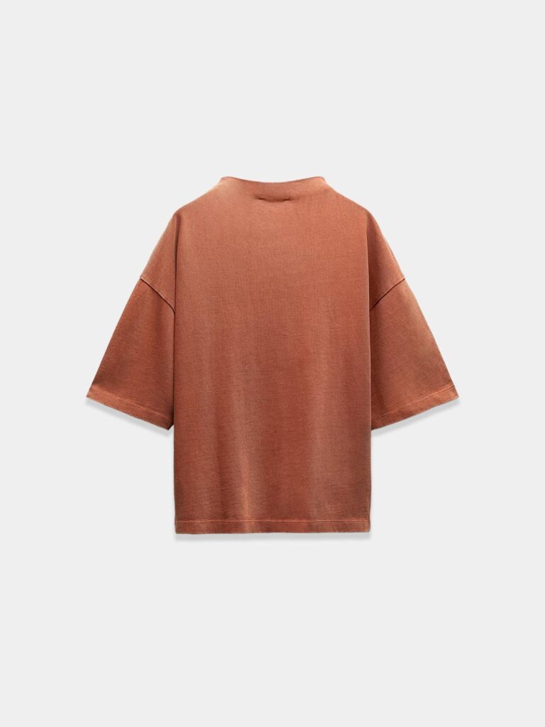 Dark Grey Cozy Chic 3/4 Sleeve Relaxed Cotton Tee