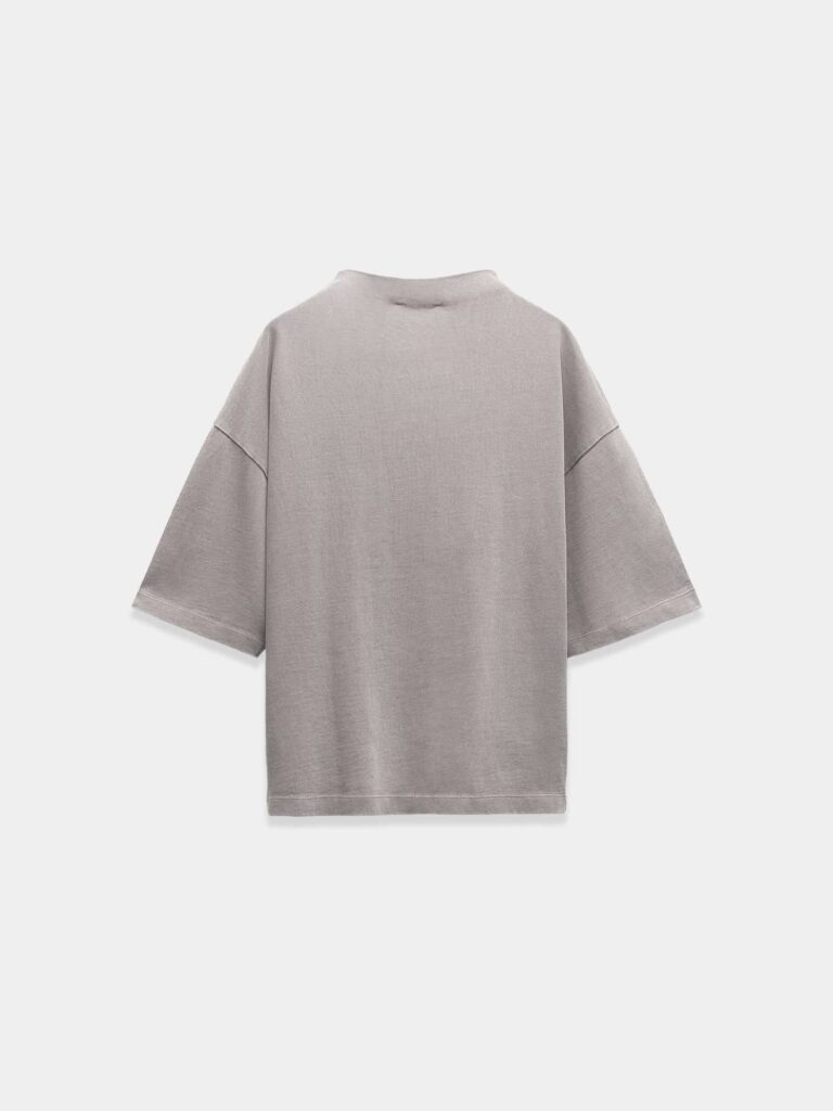 White Cozy Chic 3/4 Sleeve Relaxed Cotton Tee