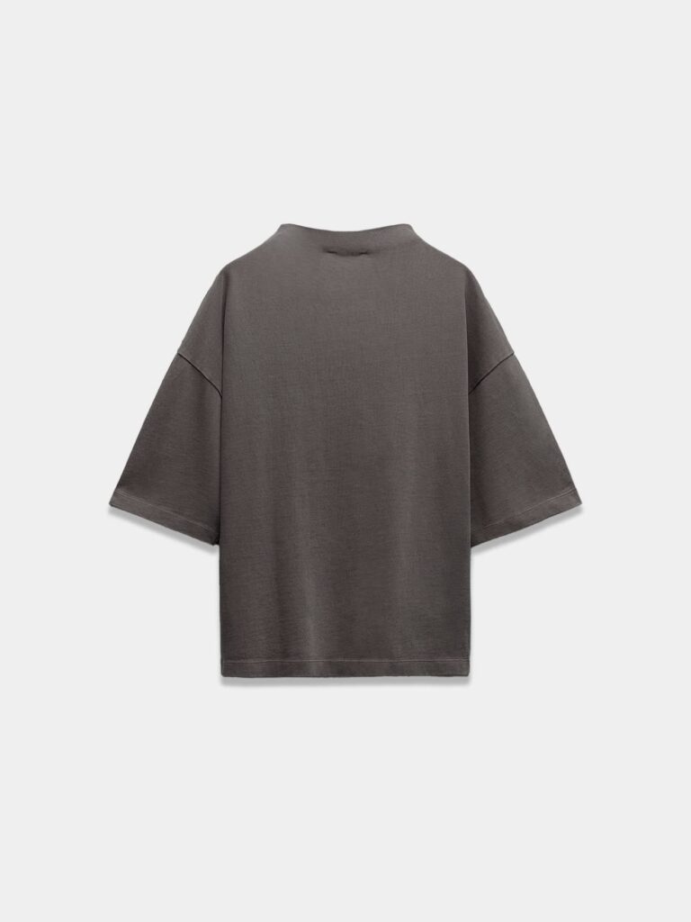 Light Grey Cozy Chic 3/4 Sleeve Relaxed Cotton Tee