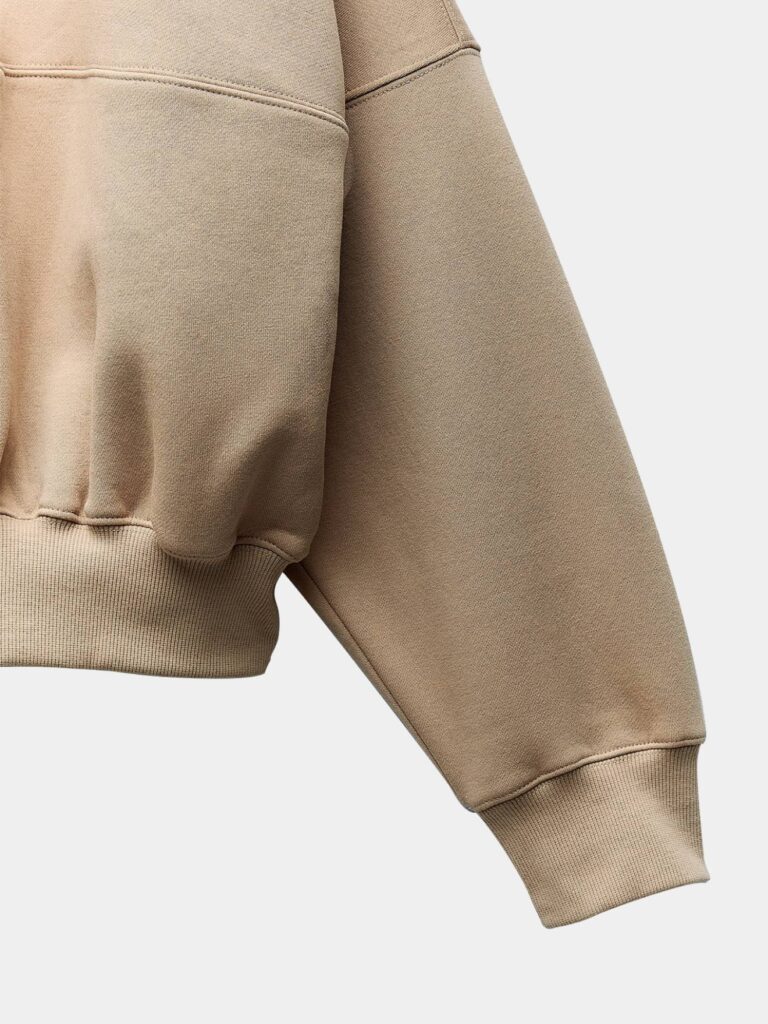 White sweater with zipper