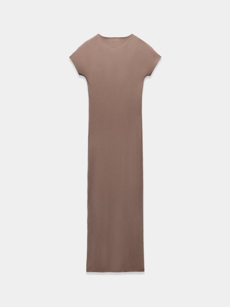 Natural long t-shirt dress