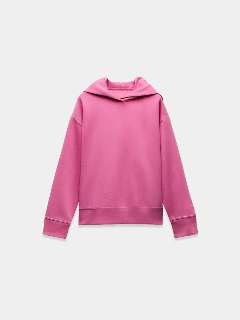 Pink hooded sweatshirt
